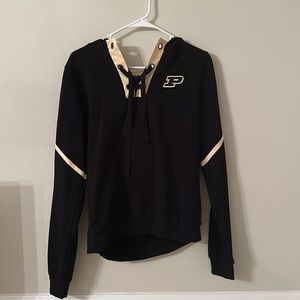 Purdue Lace-Up Hoodie
